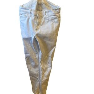 Hudson White Denim Skinny Jeans
